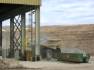 PICTURES/Bagdad Copper Mine/t_Big Truck Dumping Ore.JPG